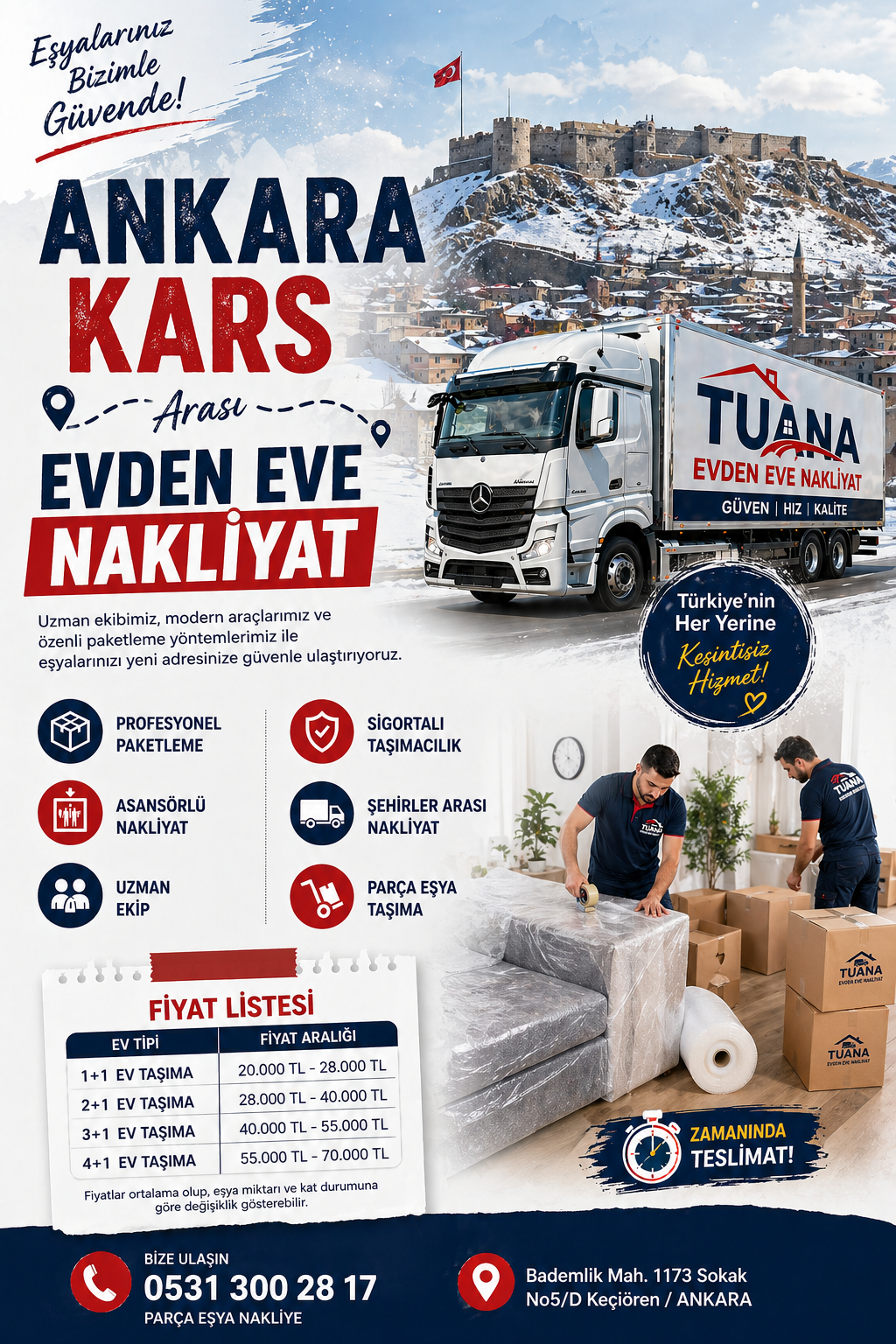 Ankara Kars Evden Eve Nakliyat 2 ANKARA KARS NAKLIYAT