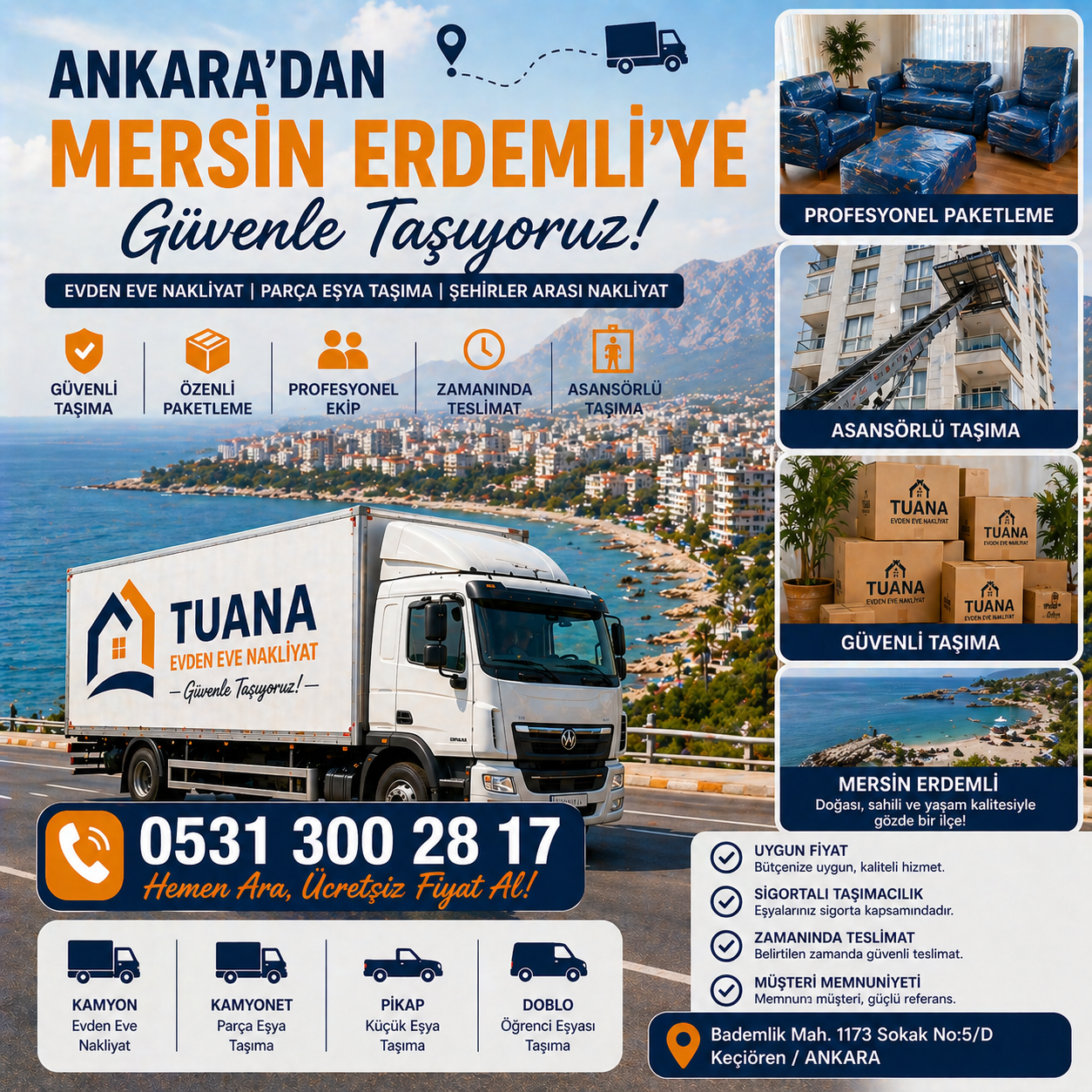 Ankara Erdemli Evden Eve Nakliyat 4 ankaar mersin erdemli evden eve nakliyat