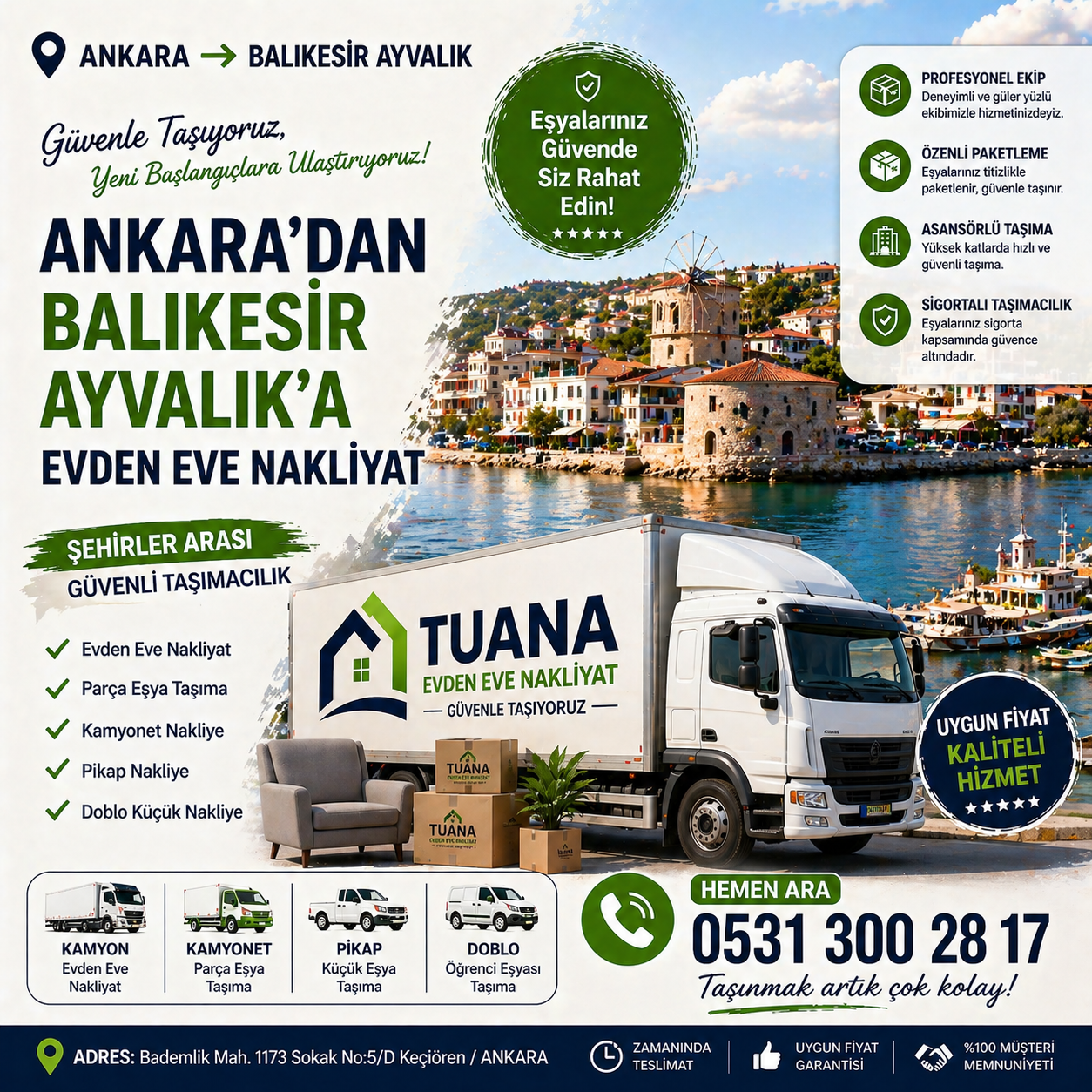 ankara balikesir erdfemit evden eve nakliyat