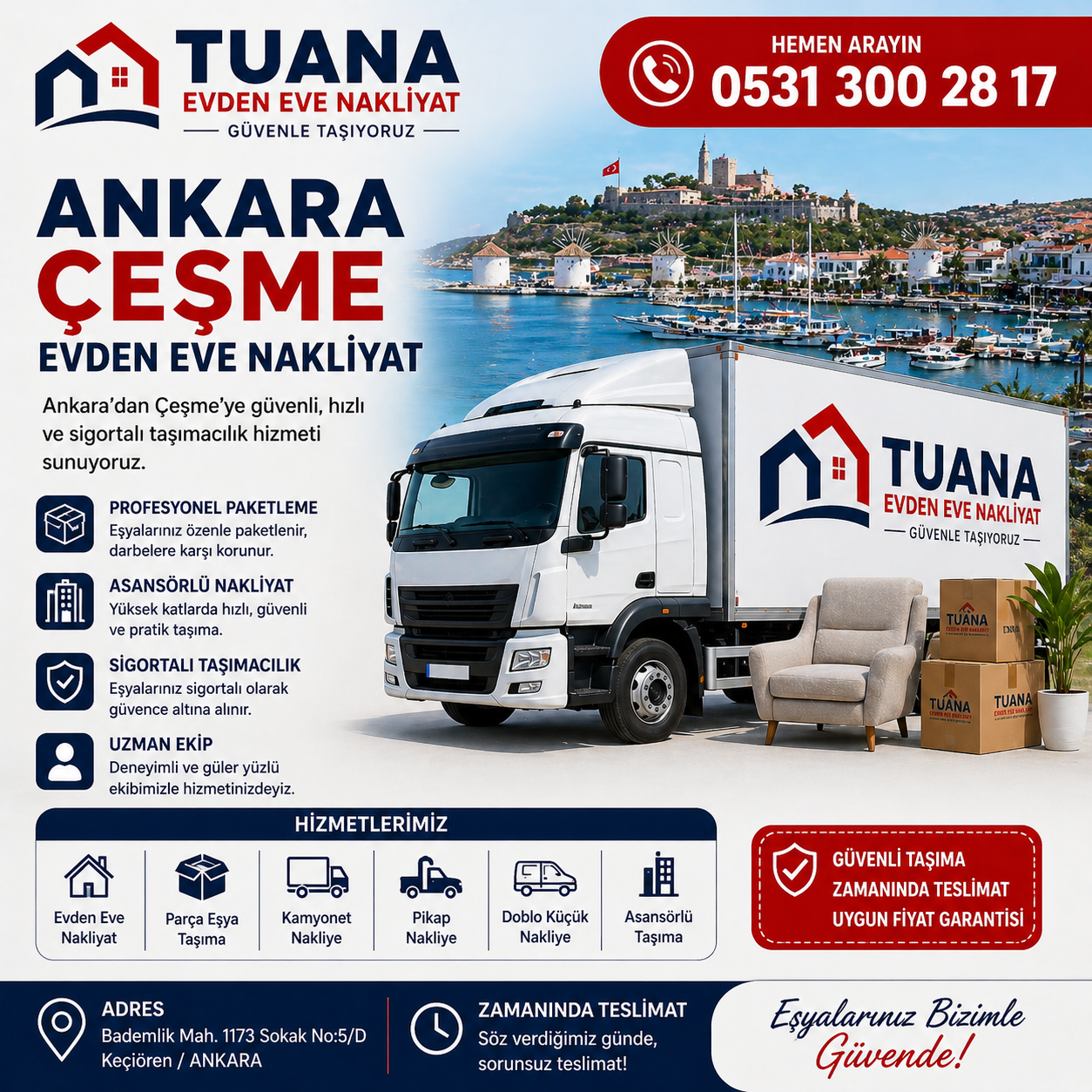 ankara cesme evden eve nakliyat
