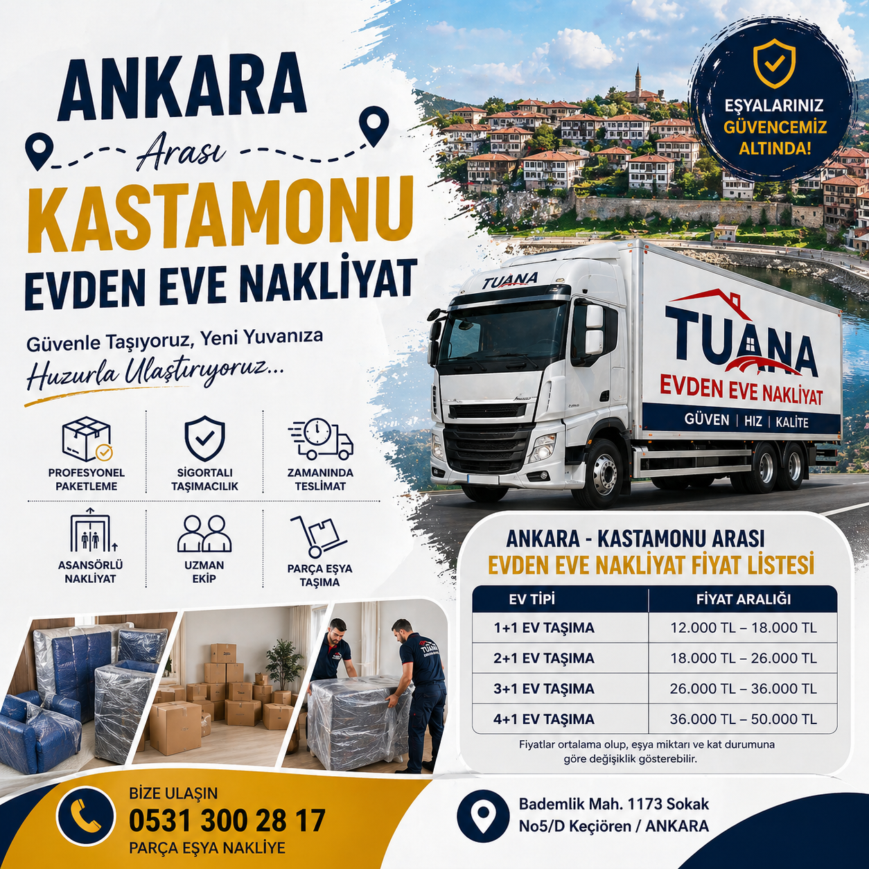 Ankara Kastamonu Evden Eve Nakliyat 2 ankara kastamonu arasi evden eve nakliyat