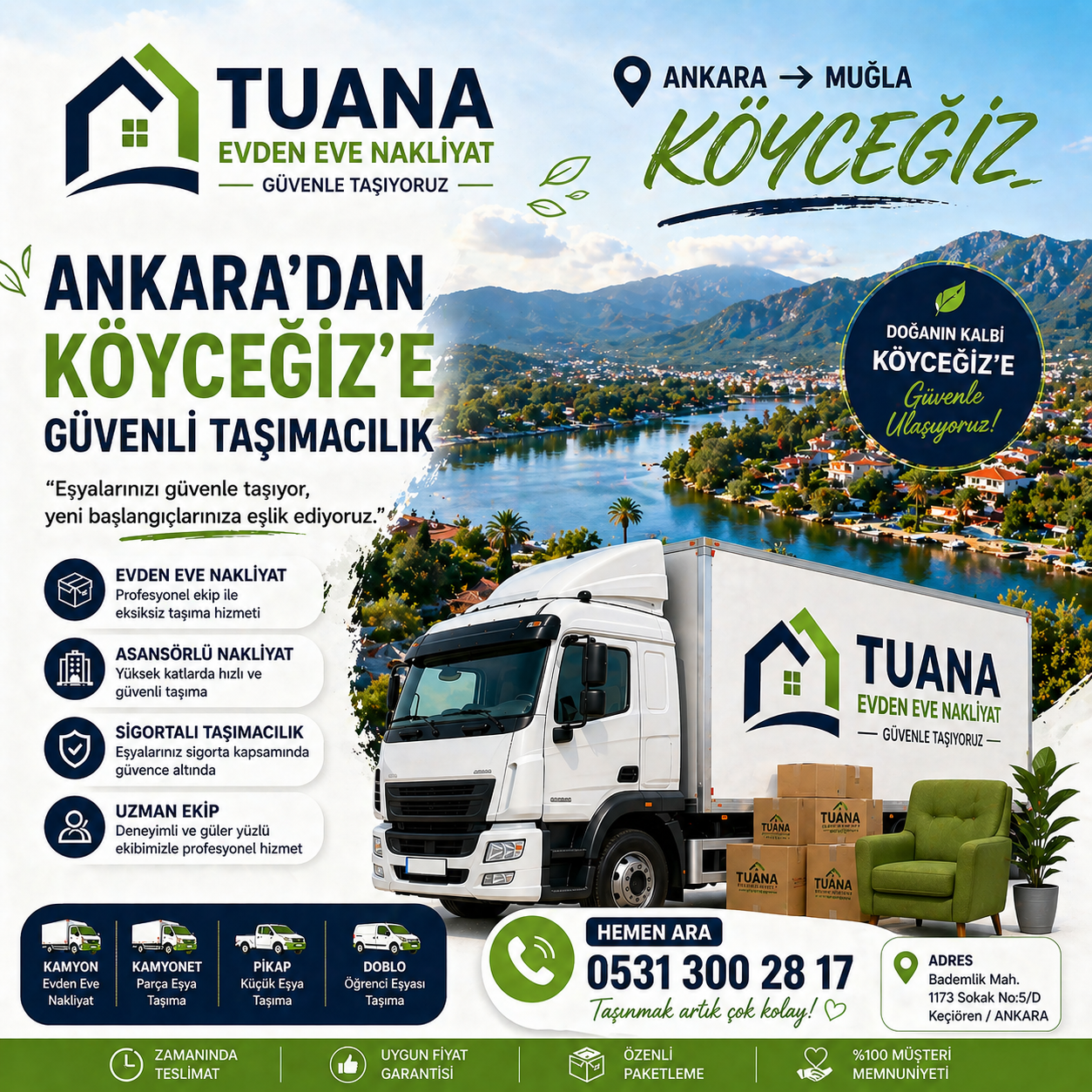 ankara mugla koycegiz evden eve nakliyat