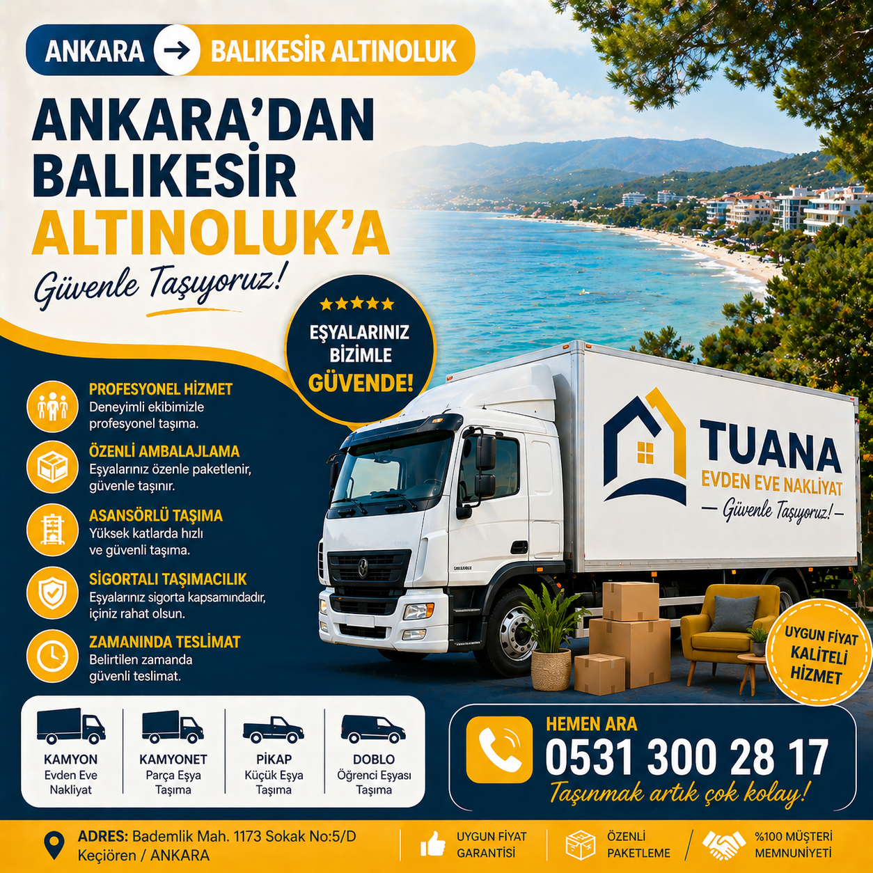 balikesir altinoluk evden eve nakliyat ankara
