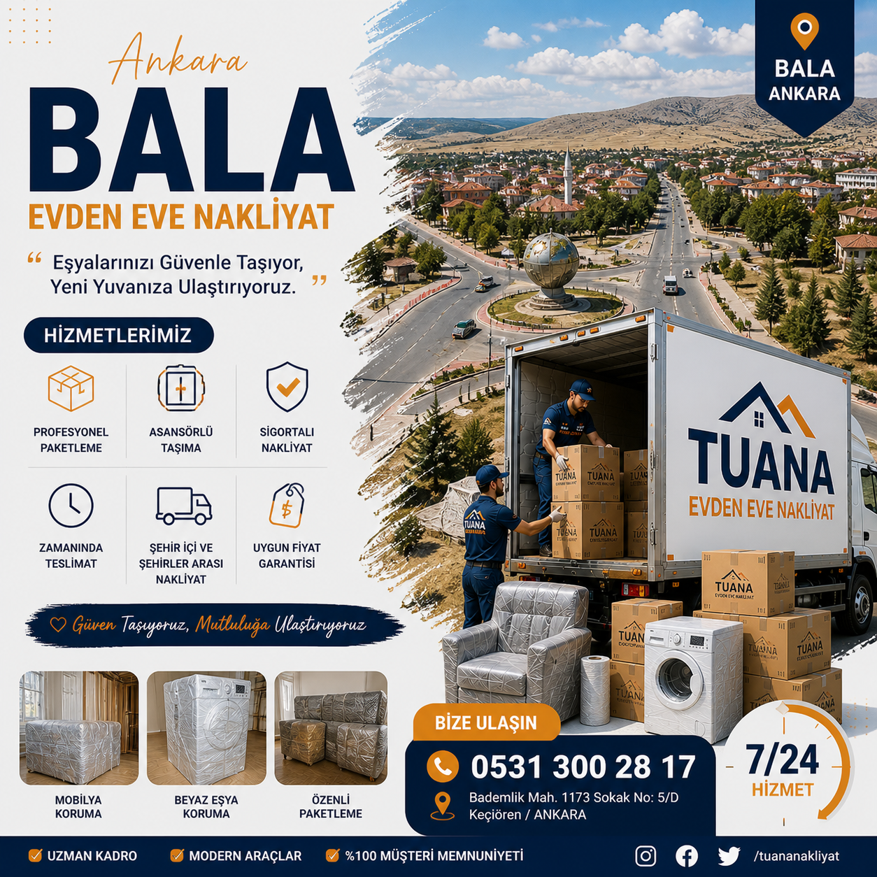 ankaar bala evden eve nakliyat