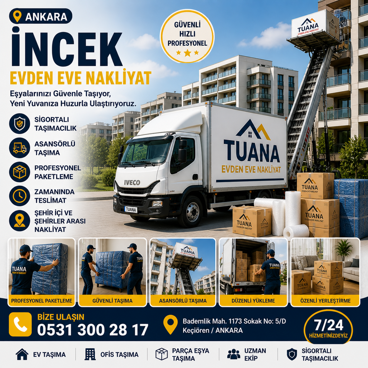 ankaar incek evden eve nakliyat