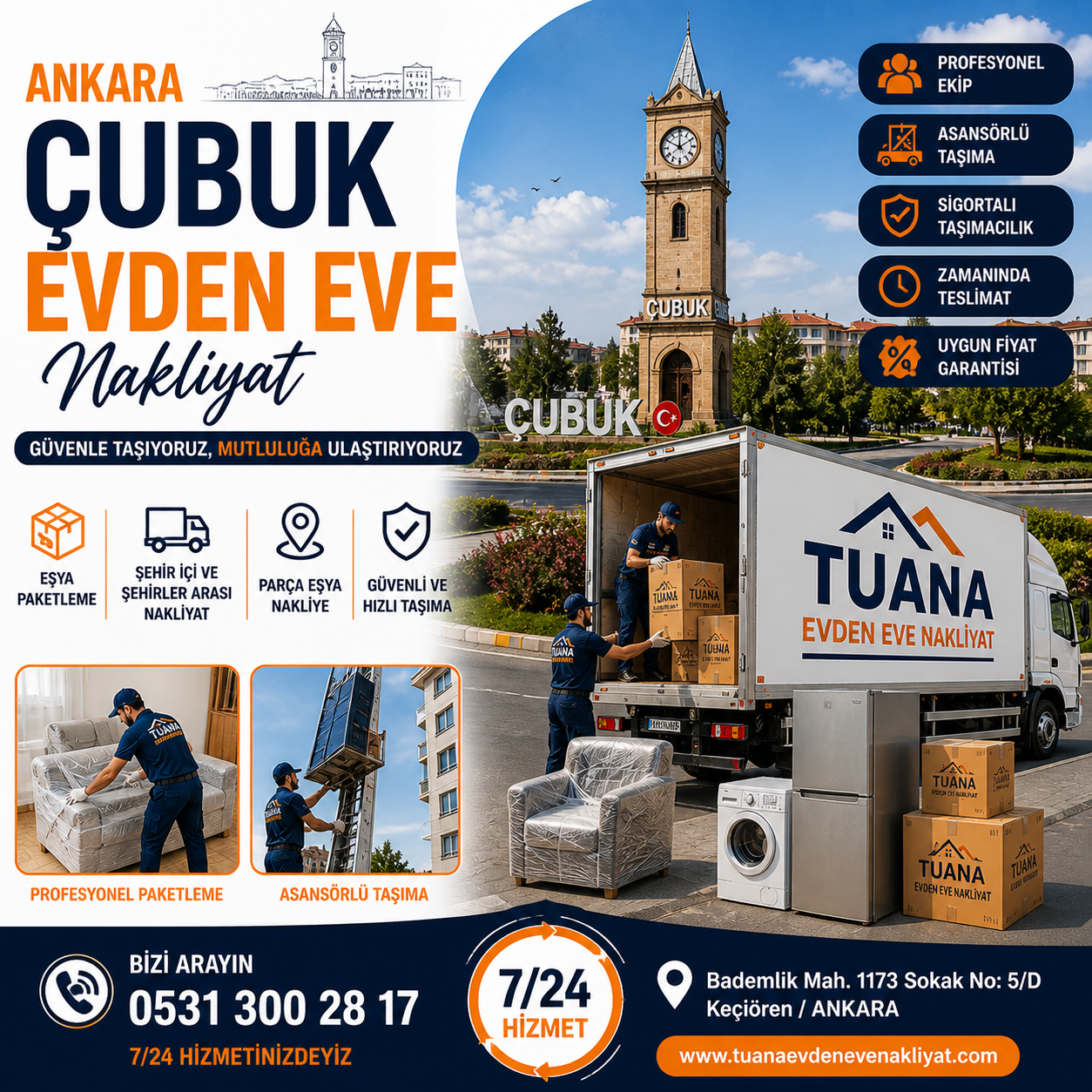 ankara cubuk evden eve nakliyat