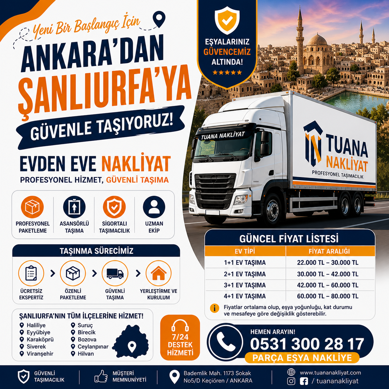 Ankara Şanlıurfa Evden Eve Nakliyat 2 ankara sanliurfa arasi evden eve nakliyat