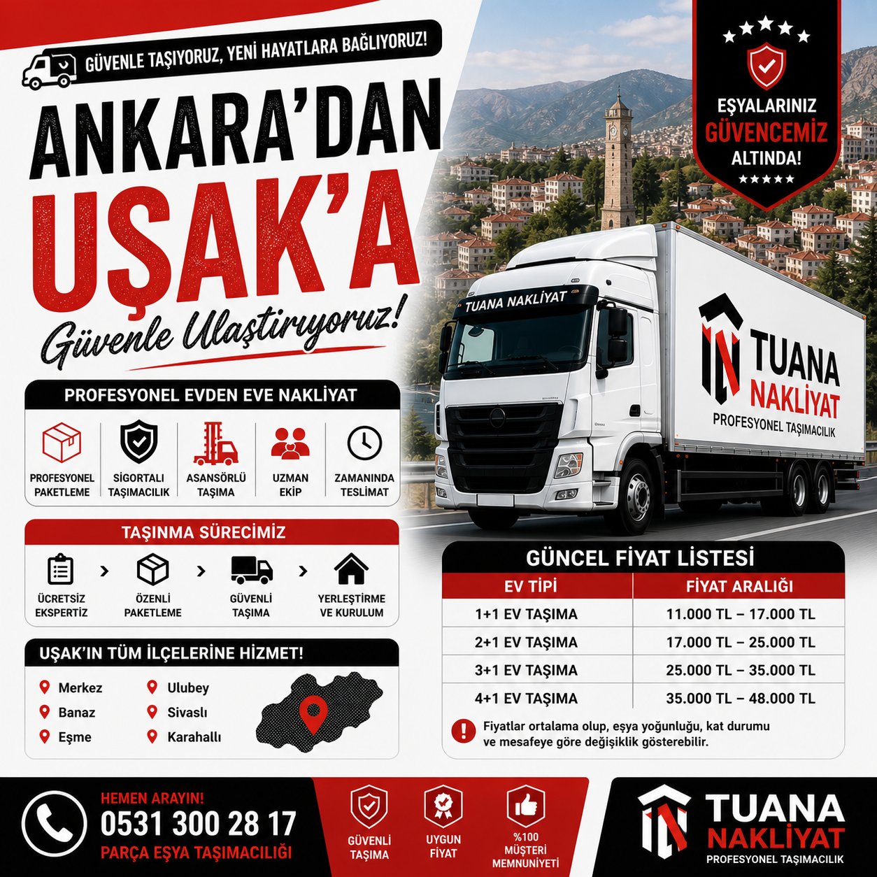 Ankara Uşak Evden Eve Nakliyat 2 ankara usak arasi evden eve nakliyat